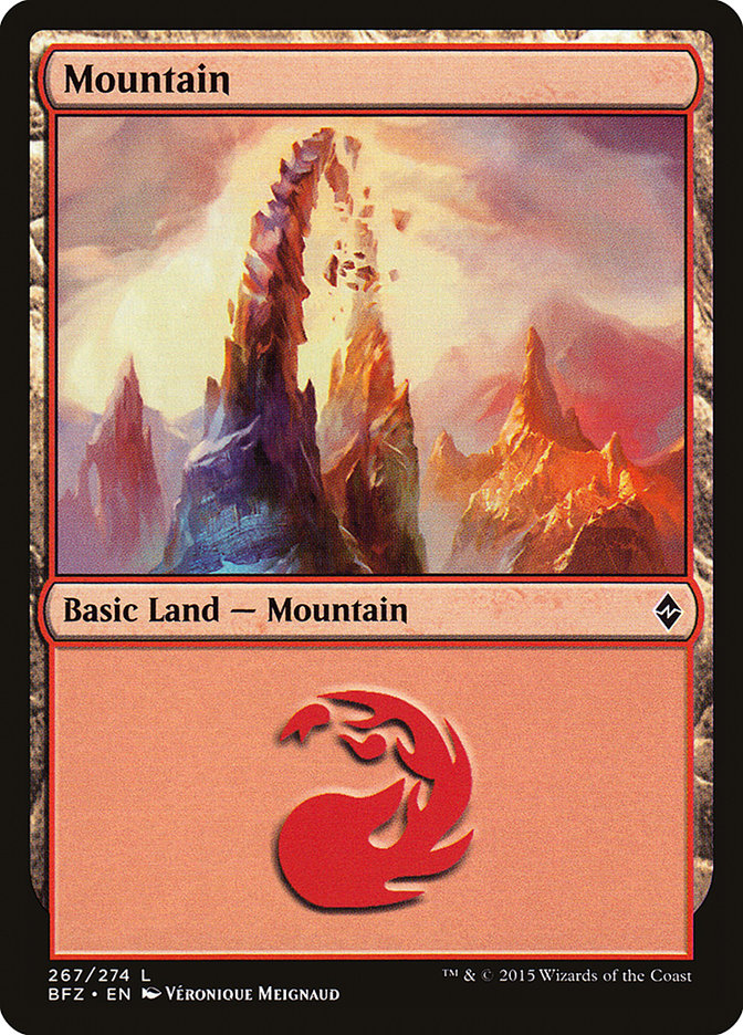 Mountain (267a) [Battle for Zendikar] | I Want That Stuff Brandon