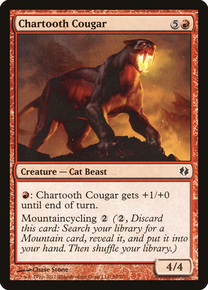 Chartooth Cougar [Duel Decks: Venser vs. Koth] | I Want That Stuff Brandon