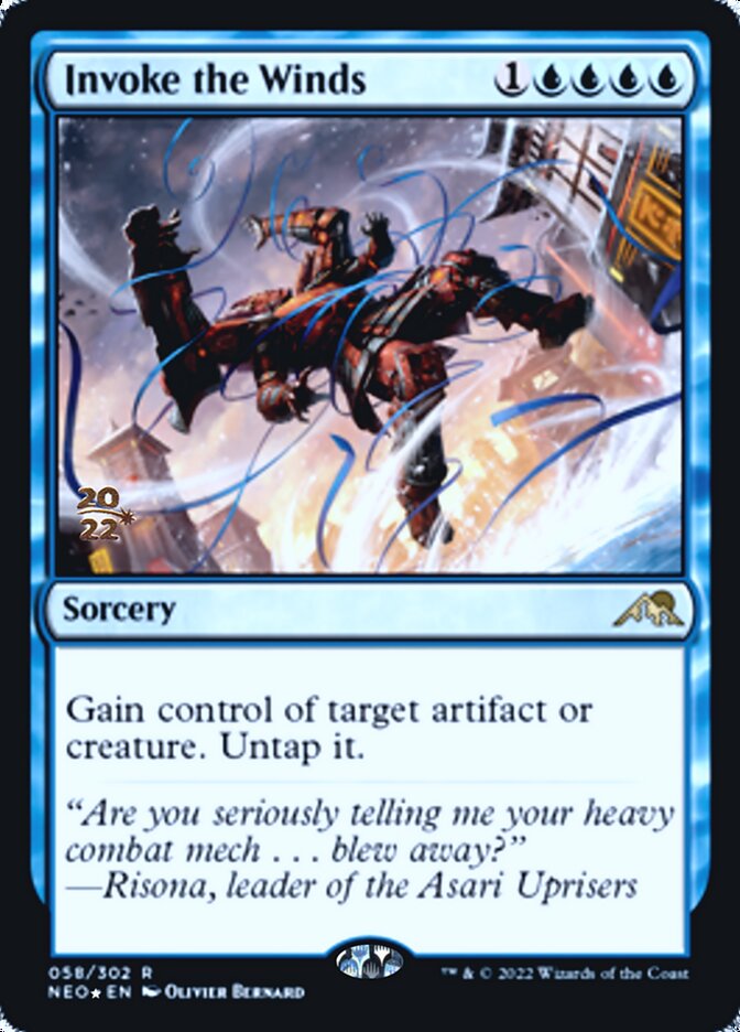 Invoke the Winds [Kamigawa: Neon Dynasty Prerelease Promos] | I Want That Stuff Brandon