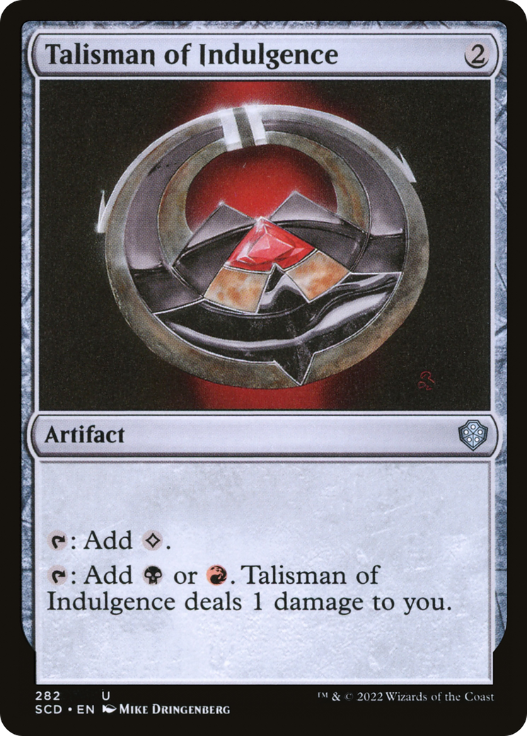 Talisman of Indulgence [Starter Commander Decks] | I Want That Stuff Brandon