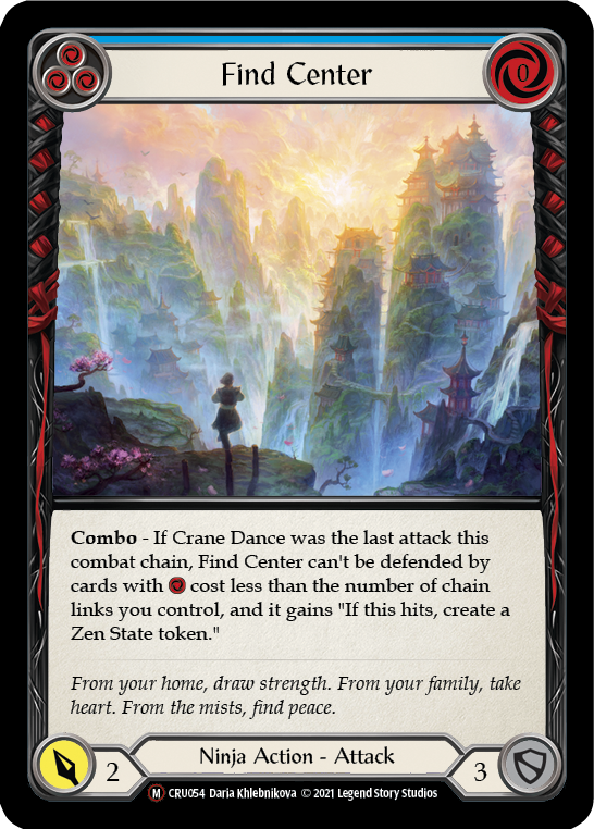 Find Center (Rainbow Foil) [CRU054-RF] Unlimited Rainbow Foil | I Want That Stuff Brandon