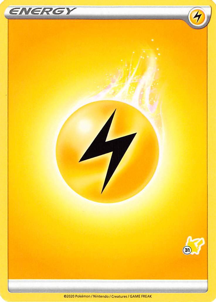 Lightning Energy (Pikachu Stamp #31) [Battle Academy 2022] | I Want That Stuff Brandon