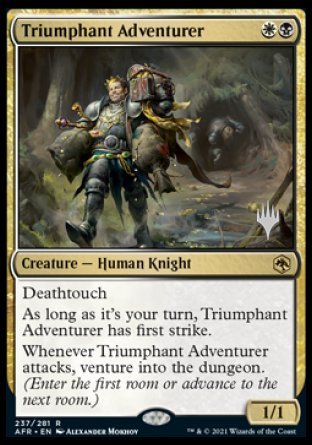 Triumphant Adventurer (Promo Pack) [Dungeons & Dragons: Adventures in the Forgotten Realms Promos] | I Want That Stuff Brandon