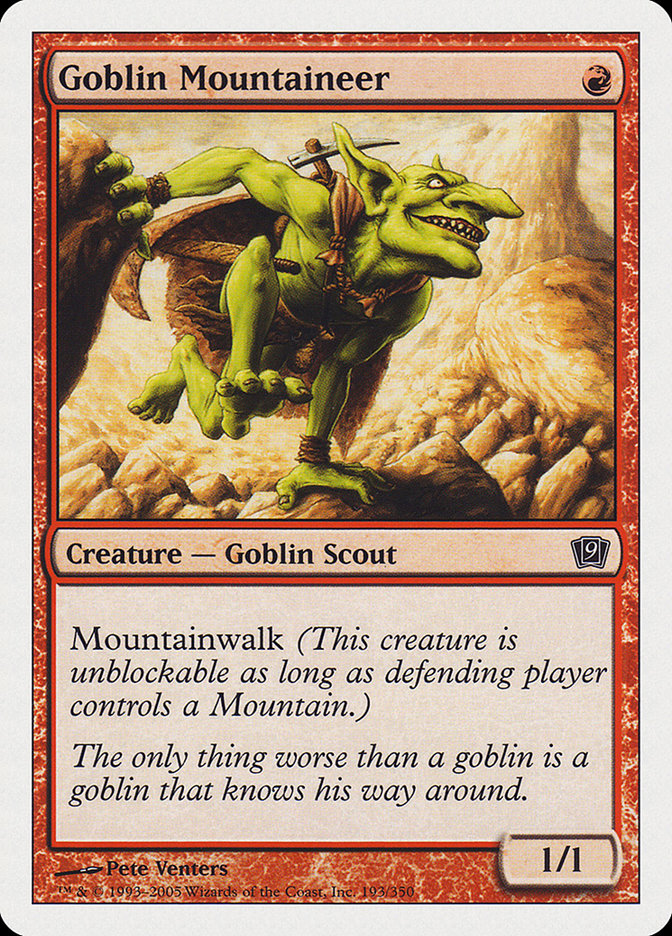 Goblin Mountaineer [Ninth Edition] | I Want That Stuff Brandon
