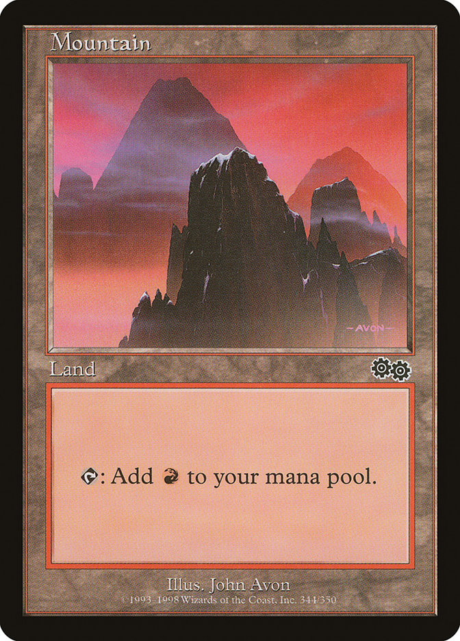 Mountain (344) [Urza's Saga] | I Want That Stuff Brandon