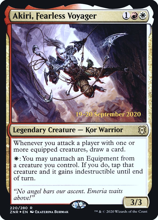 Akiri, Fearless Voyager [Zendikar Rising Prerelease Promos] | I Want That Stuff Brandon