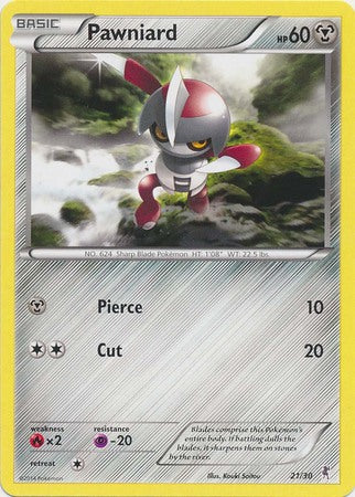 Pawniard (21/30) [XY: Trainer Kit 1 - Bisharp] | I Want That Stuff Brandon