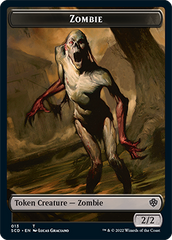 Zombie // Zombie Army Double-Sided Token [Starter Commander Decks] | I Want That Stuff Brandon