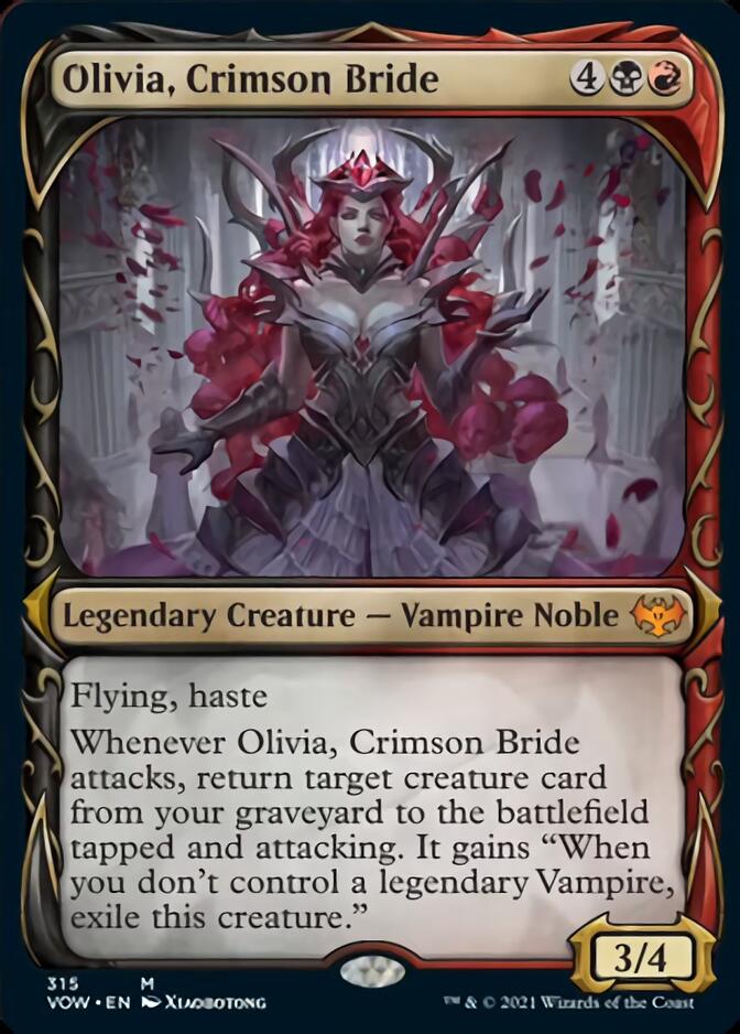 Olivia, Crimson Bride (Showcase Fang Frame) [Innistrad: Crimson Vow] | I Want That Stuff Brandon
