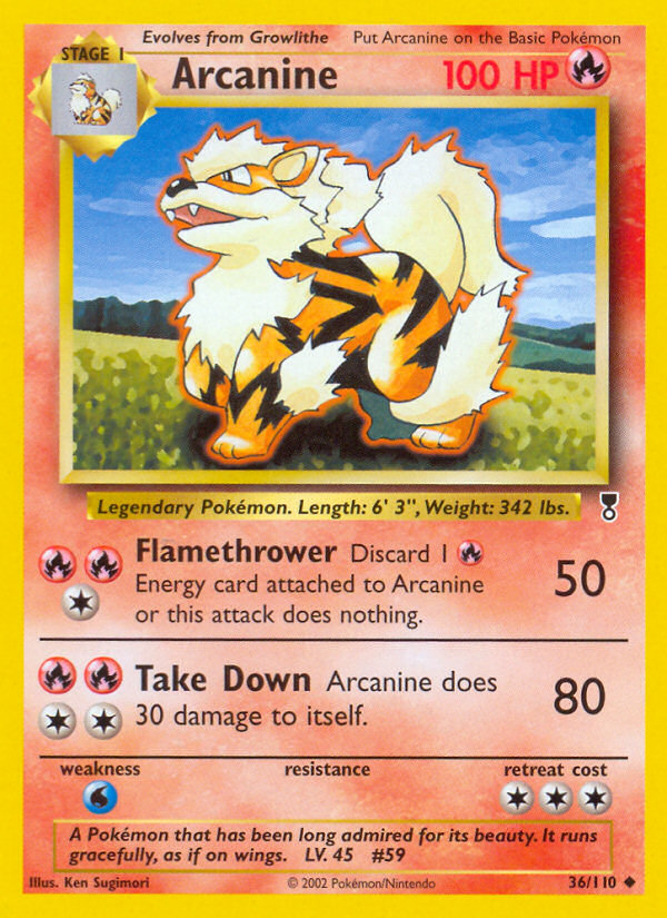 Arcanine (36/110) [Legendary Collection] | I Want That Stuff Brandon