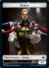 Human (001) // Human (010) Double-Sided Token [Innistrad: Crimson Vow Tokens] | I Want That Stuff Brandon