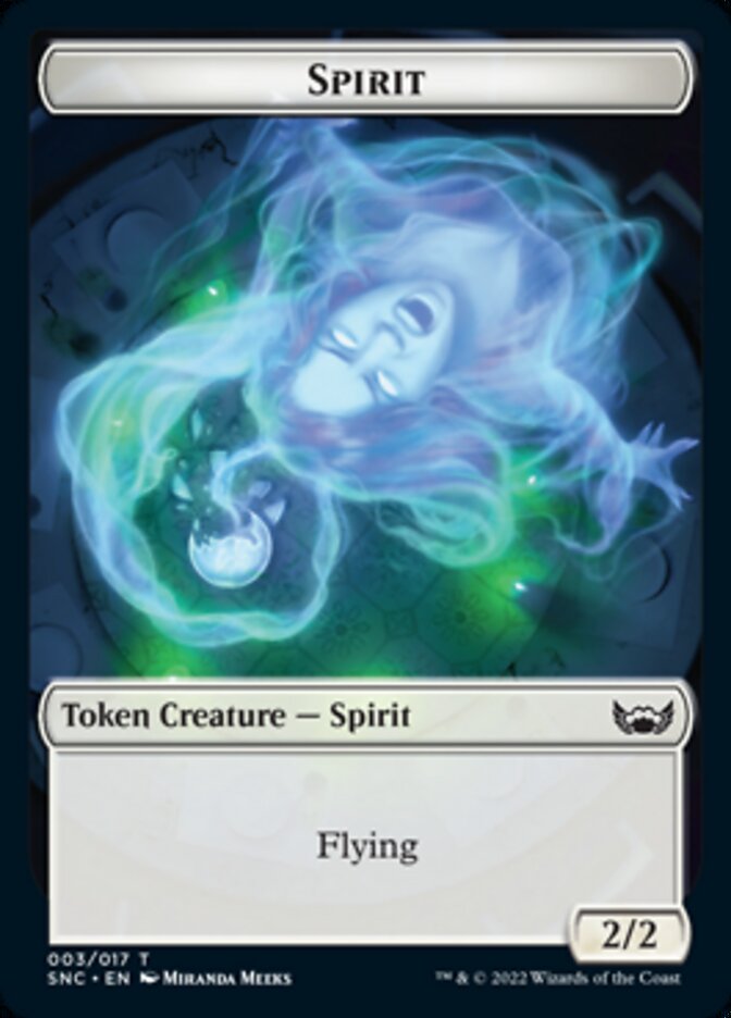 Devil // Spirit Double-Sided Token [Streets of New Capenna Tokens] | I Want That Stuff Brandon