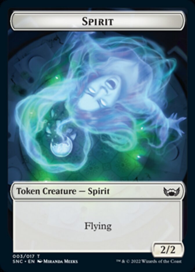 Fish // Spirit Double-Sided Token [Streets of New Capenna Tokens] | I Want That Stuff Brandon