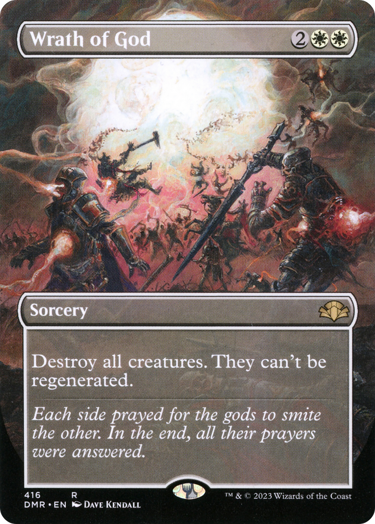 Wrath of God (Borderless Alternate Art) [Dominaria Remastered] | I Want That Stuff Brandon