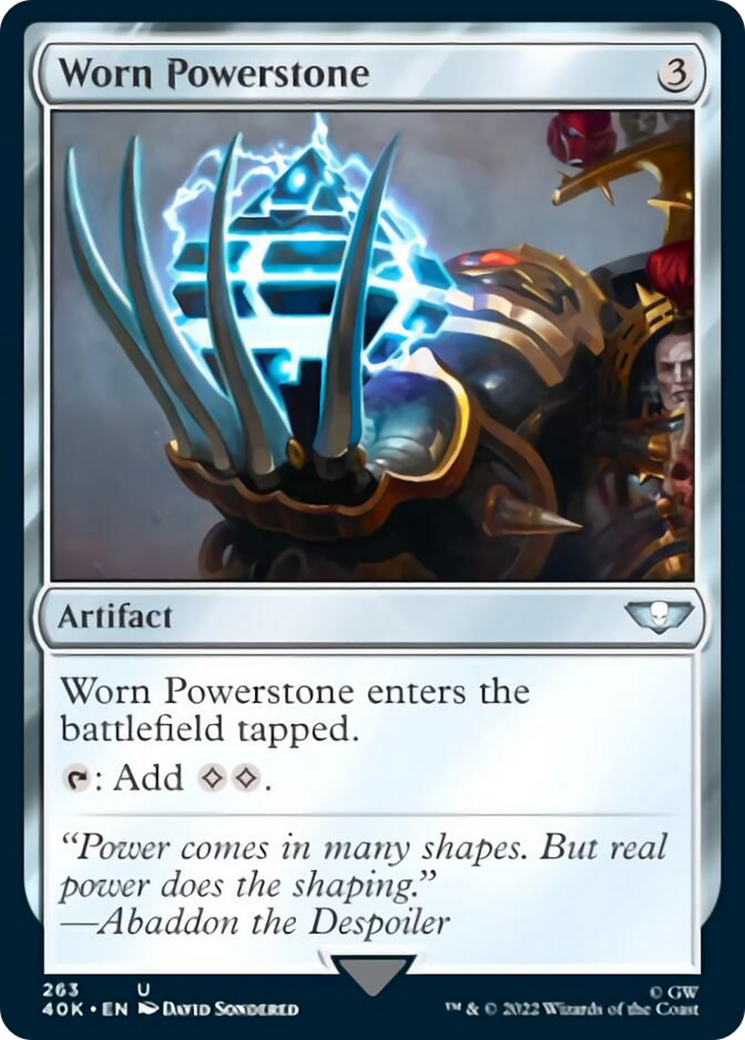 Worn Powerstone (Surge Foil) [Warhammer 40,000] | I Want That Stuff Brandon