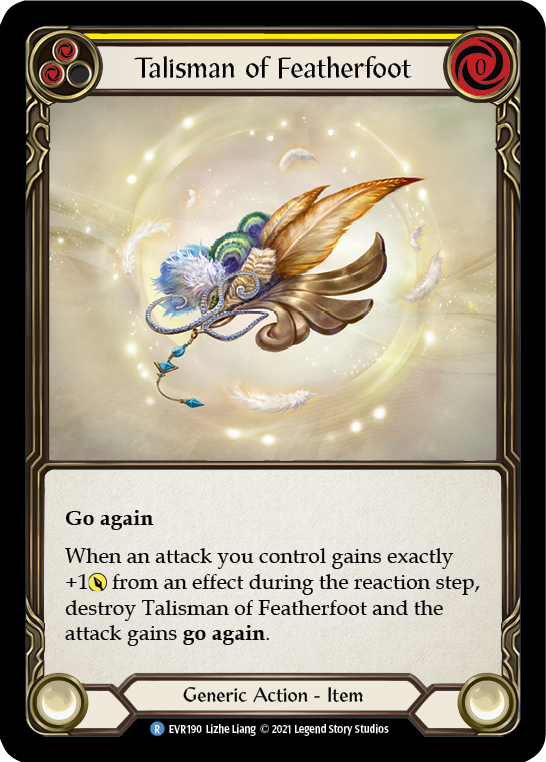 Talisman of Featherfoot [EVR190] (Everfest)  1st Edition Cold Foil | I Want That Stuff Brandon