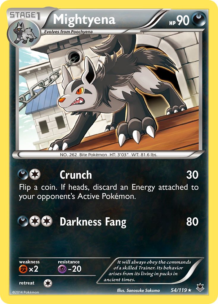 Mightyena (54/119) [XY: Phantom Forces] | I Want That Stuff Brandon