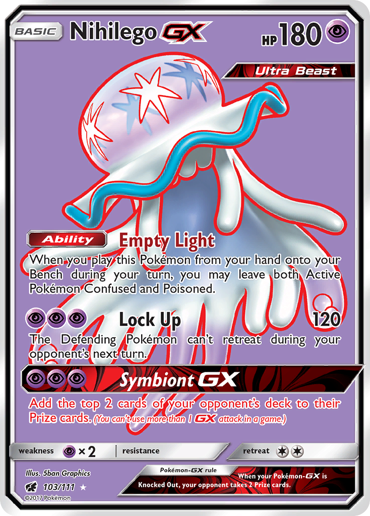 Nihilego GX (103/111) [Sun & Moon: Crimson Invasion] | I Want That Stuff Brandon