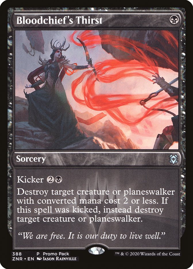 Bloodchief's Thirst (Promo Pack) [Zendikar Rising Promos] | I Want That Stuff Brandon