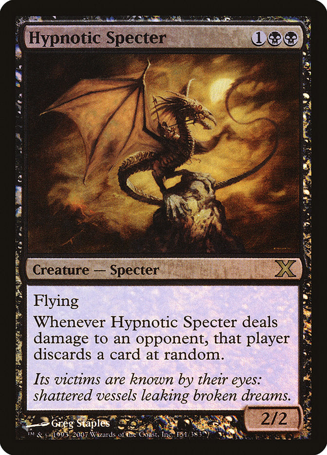 Hypnotic Specter (Premium Foil) [Tenth Edition] | I Want That Stuff Brandon