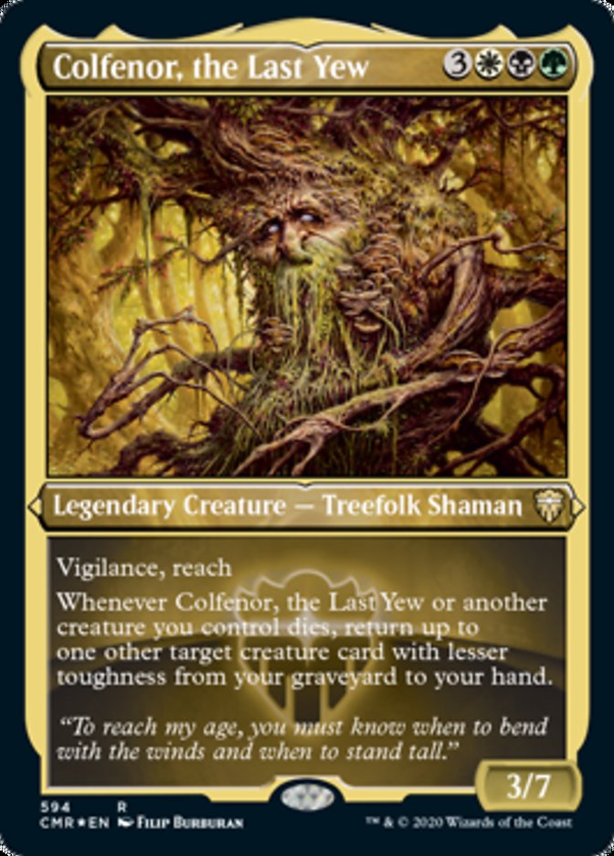 Colfenor, the Last Yew (Etched) [Commander Legends] | I Want That Stuff Brandon