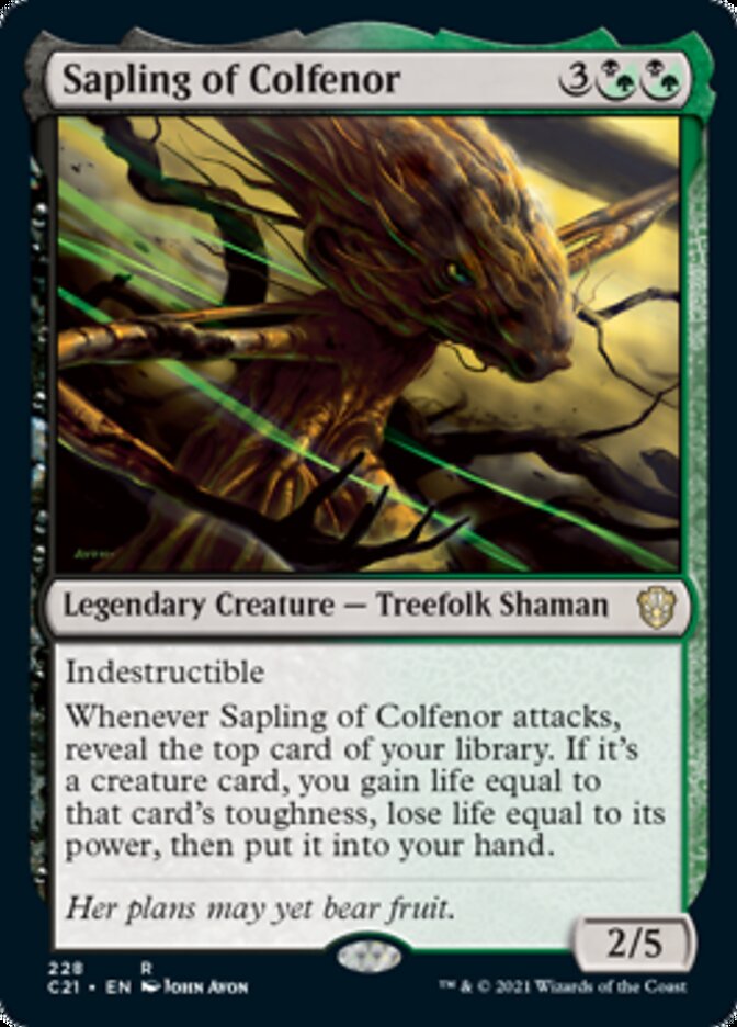 Sapling of Colfenor [Commander 2021] | I Want That Stuff Brandon