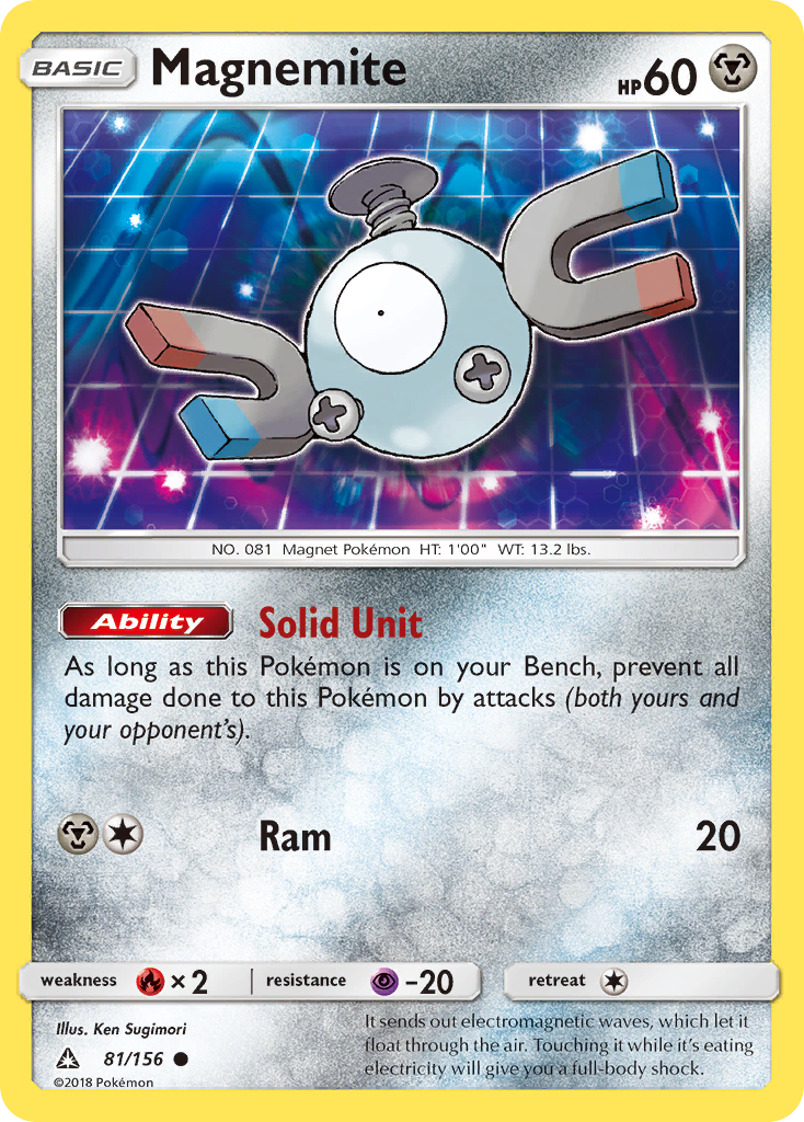 Magnemite (81/156) [Sun & Moon: Ultra Prism] | I Want That Stuff Brandon