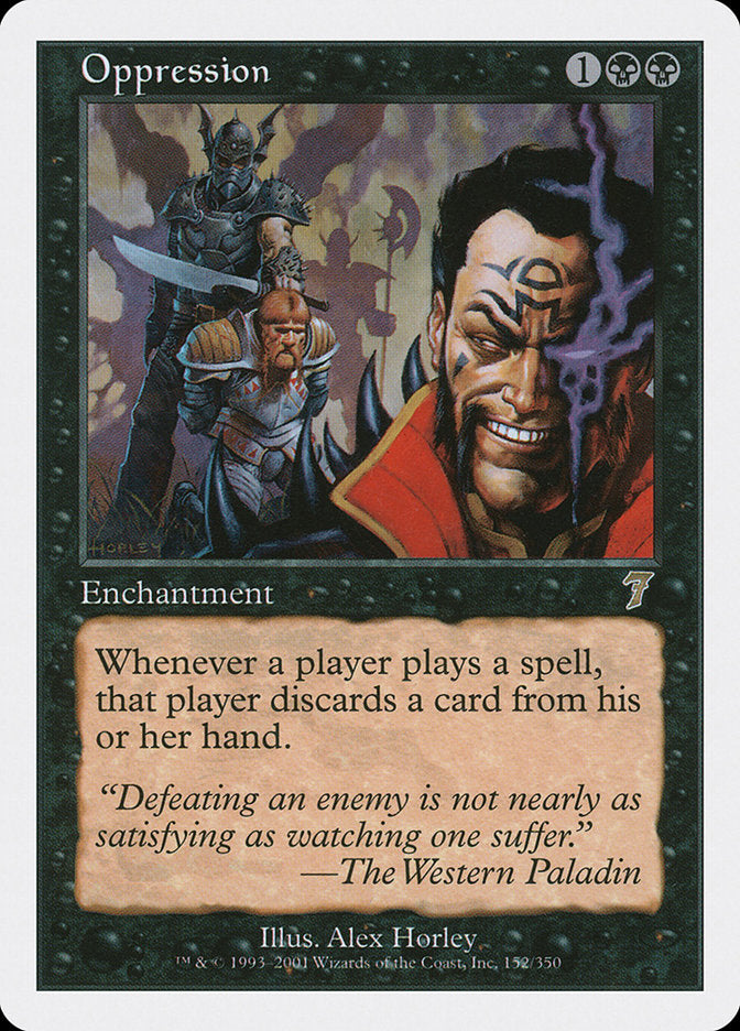 Oppression [Seventh Edition] | I Want That Stuff Brandon