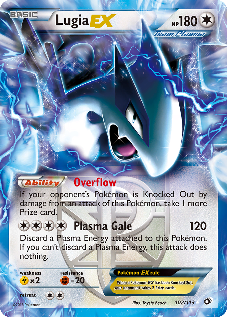 Lugia EX (102/113) [Black & White: Legendary Treasures] | I Want That Stuff Brandon