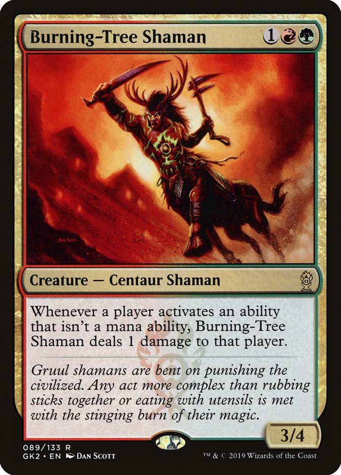 Burning-Tree Shaman [Ravnica Allegiance Guild Kit] | I Want That Stuff Brandon