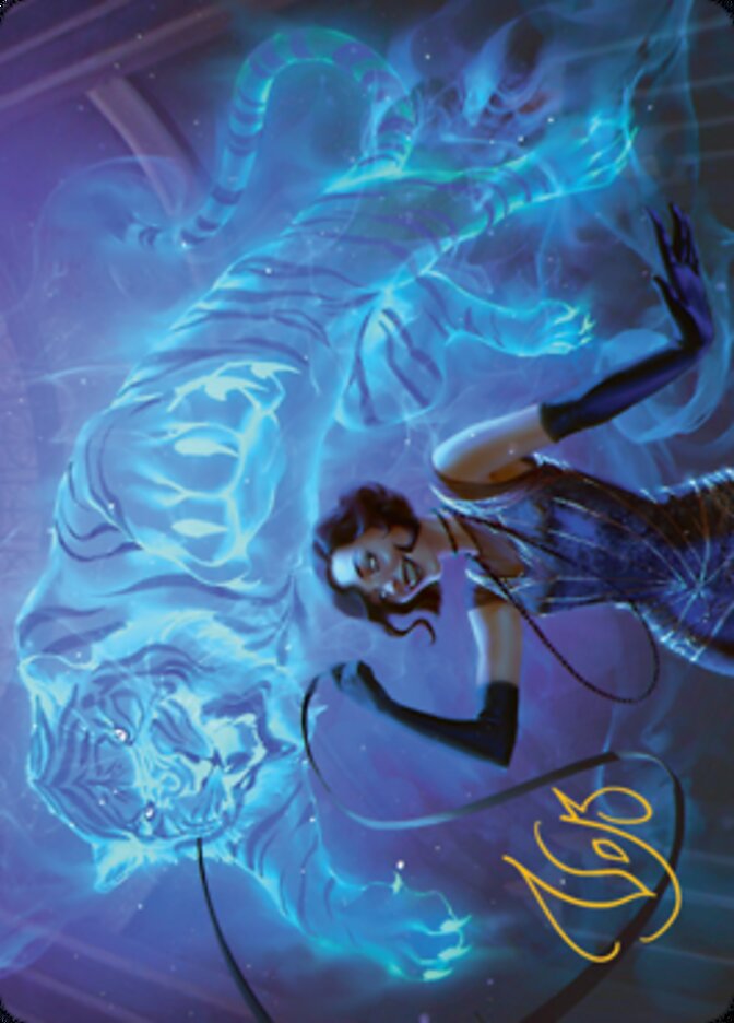 Extravagant Replication Art Card (Gold-Stamped Signature) [Streets of New Capenna Art Series] | I Want That Stuff Brandon
