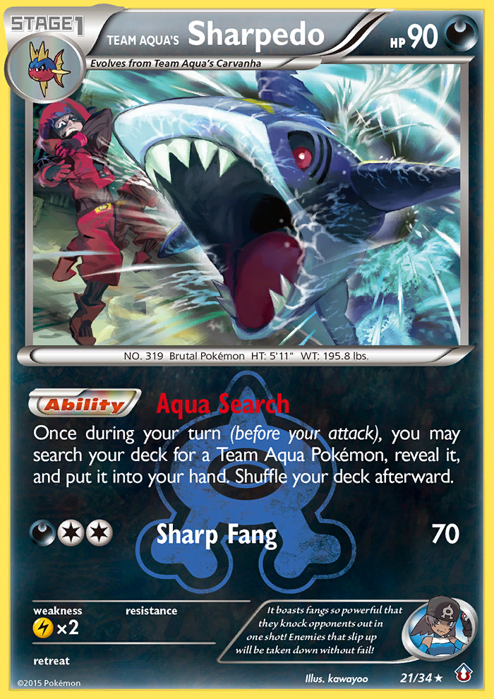 Team Aqua's Sharpedo (21/34) [XY: Double Crisis] | I Want That Stuff Brandon
