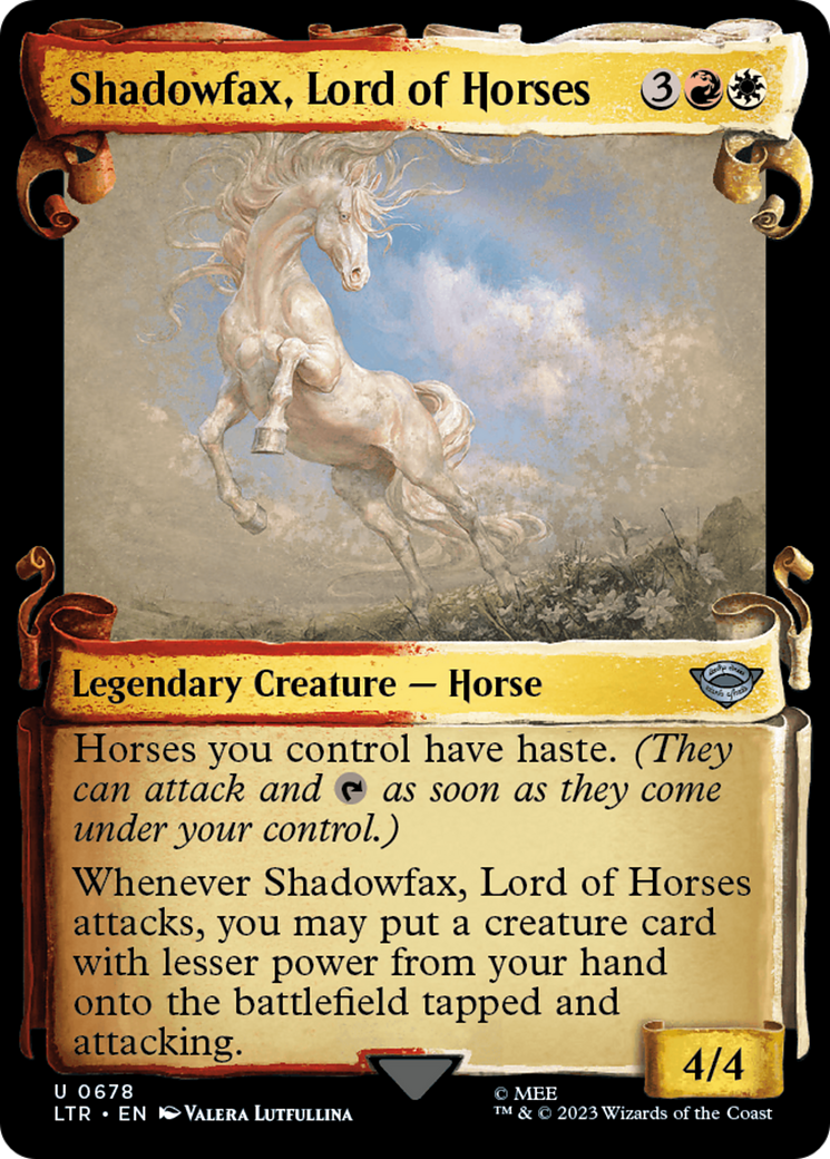 Shadowfax, Lord of Horses [The Lord of the Rings: Tales of Middle-Earth Showcase Scrolls] | I Want That Stuff Brandon