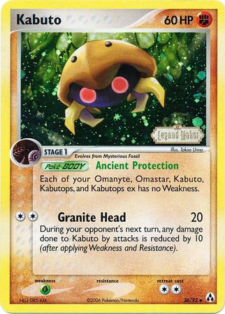 Kabuto (36/92) (Stamped) [EX: Legend Maker] | I Want That Stuff Brandon