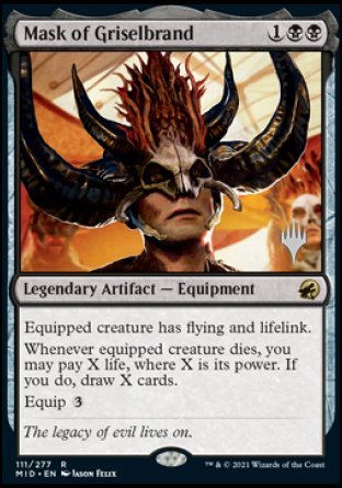 Mask of Griselbrand (Promo Pack) [Innistrad: Midnight Hunt Promos] | I Want That Stuff Brandon