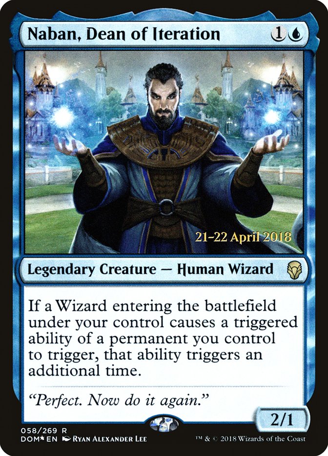 Naban, Dean of Iteration [Dominaria Prerelease Promos] | I Want That Stuff Brandon