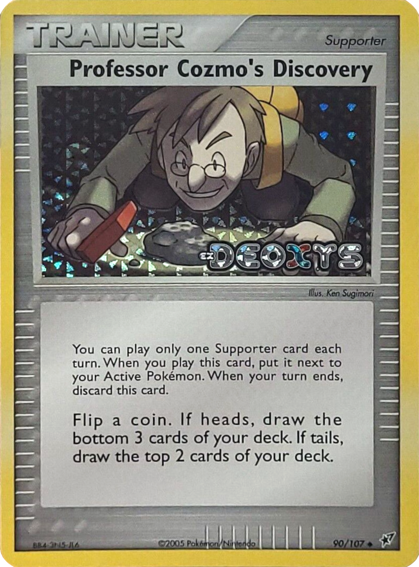 Professor Cozmo's Discovery (90/107) (Stamped) [EX: Deoxys] | I Want That Stuff Brandon