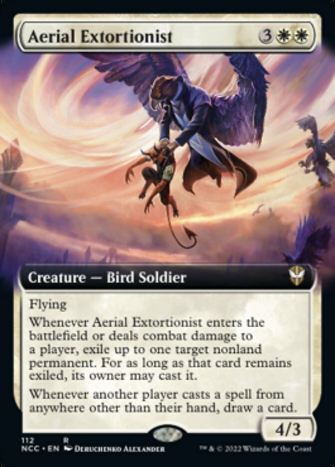 Aerial Extortionist (Extended Art) [Streets of New Capenna Commander] | I Want That Stuff Brandon