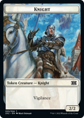 Egg // Knight Double-Sided Token [Double Masters 2022 Tokens] | I Want That Stuff Brandon