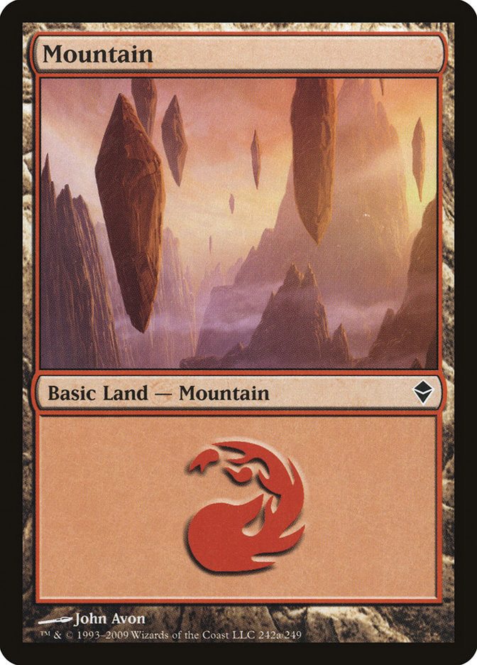 Mountain (242a) [Zendikar] | I Want That Stuff Brandon