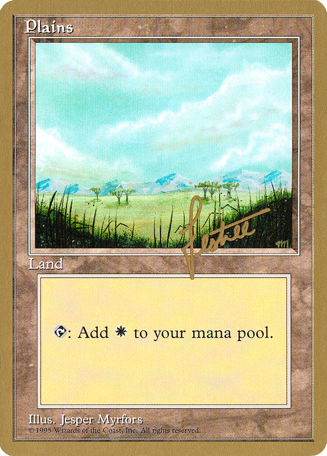 Plains (bl365) (Bertrand Lestree) [Pro Tour Collector Set] | I Want That Stuff Brandon