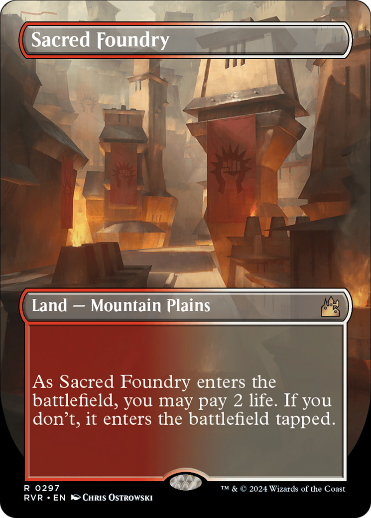 Sacred Foundry (Borderless) [Ravnica Remastered] | I Want That Stuff Brandon