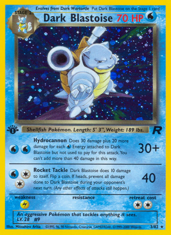 Dark Blastoise (3/82) [Team Rocket 1st Edition] | I Want That Stuff Brandon