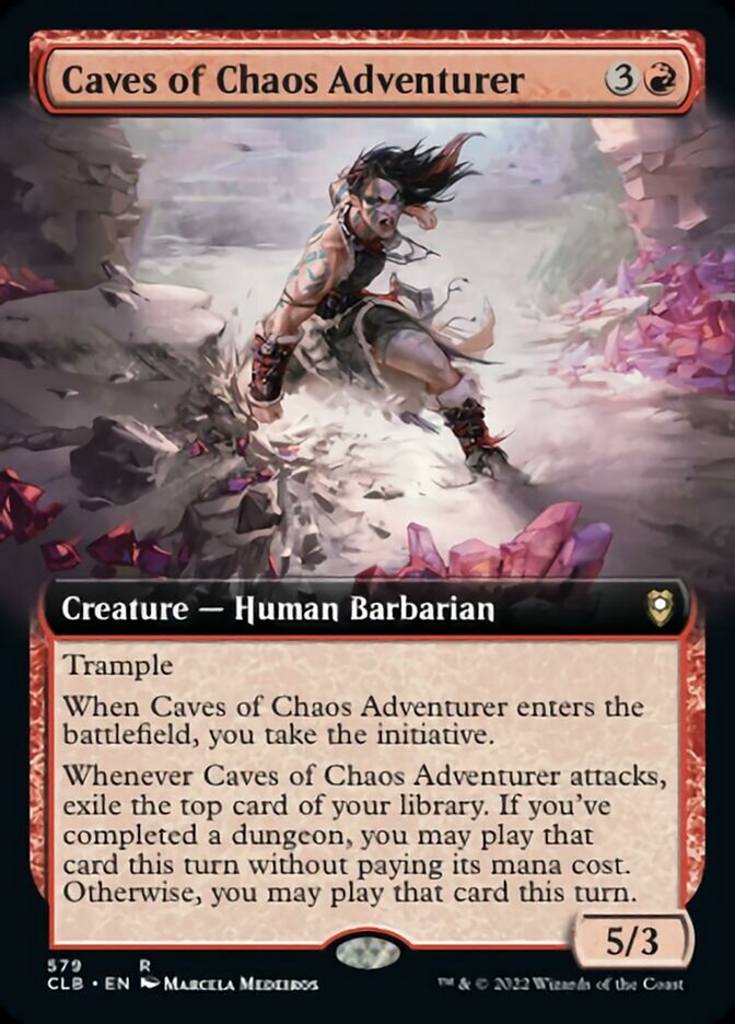 Caves of Chaos Adventurer (Extended Art) [Commander Legends: Battle for Baldur's Gate] | I Want That Stuff Brandon