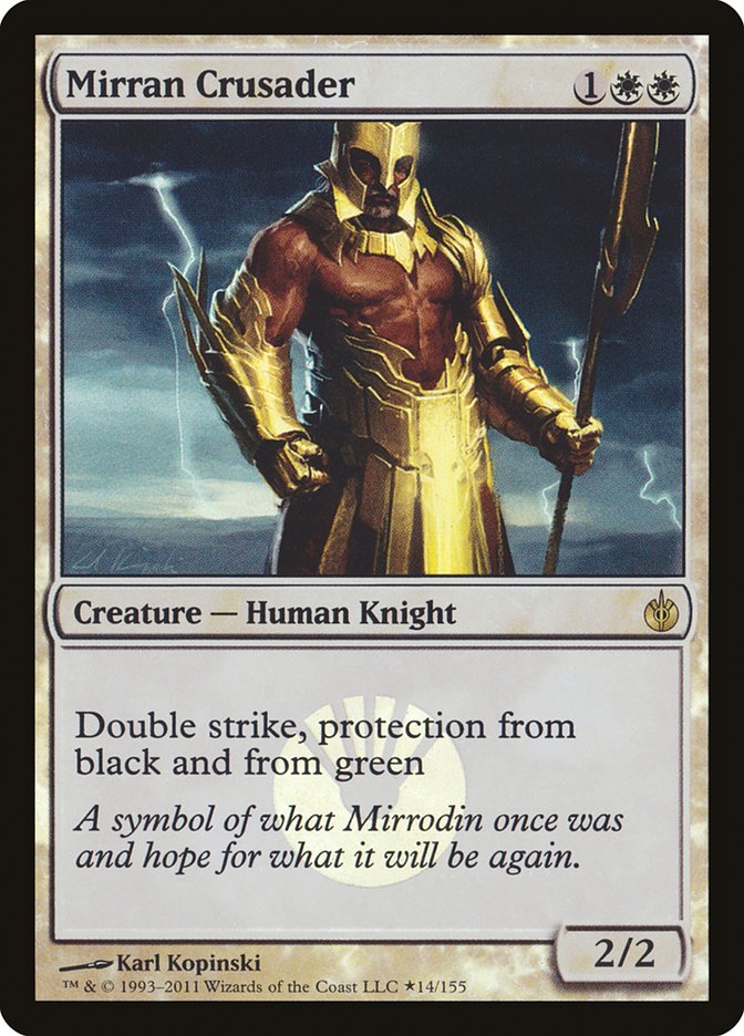 Mirran Crusader (Buy-A-Box) [Mirrodin Besieged Promos] | I Want That Stuff Brandon