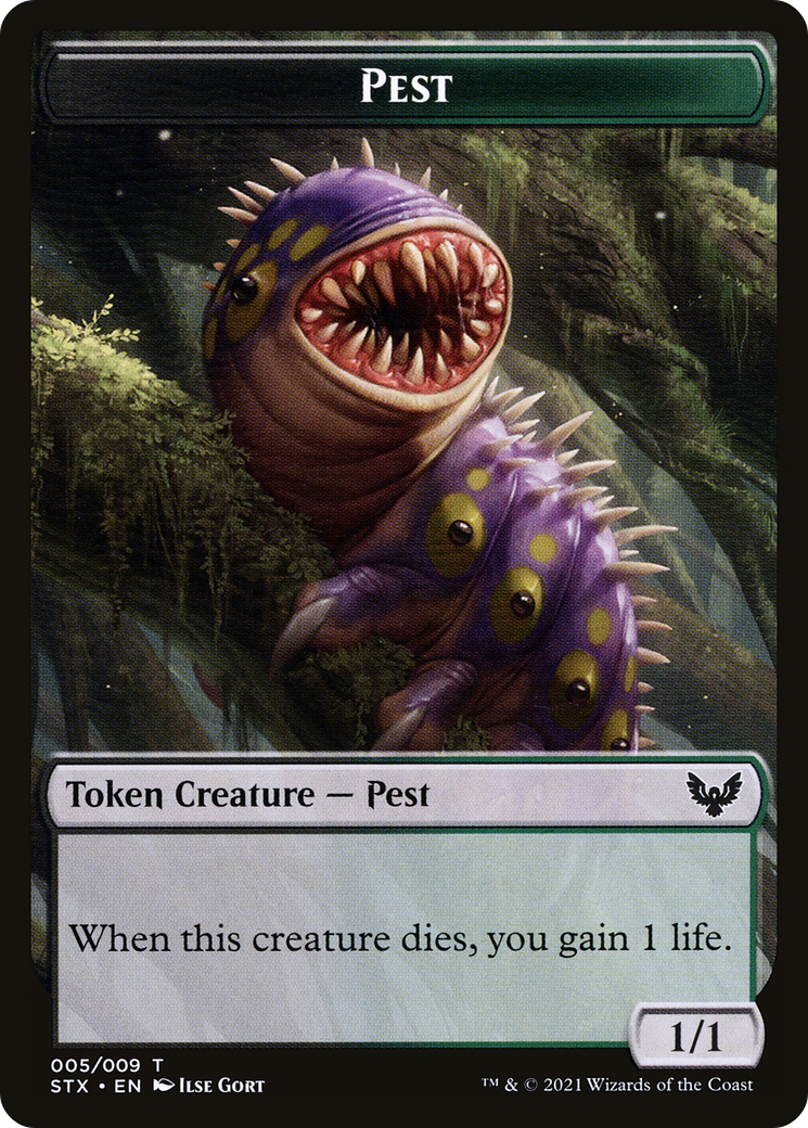 Pest // Jace, Telepath Unbound Emblem Double-Sided Token [Secret Lair: From Cute to Brute Tokens] | I Want That Stuff Brandon