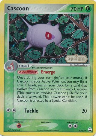 Cascoon (30/92) (Stamped) [EX: Legend Maker] | I Want That Stuff Brandon