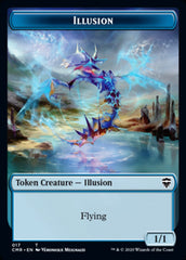 Illusion // Saproling Double-Sided Token [Commander Legends Tokens] | I Want That Stuff Brandon