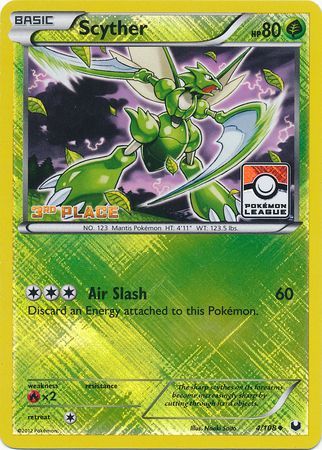 Scyther (4/108) (League Promo 3rd Place) [Black & White: Dark Explorers] | I Want That Stuff Brandon