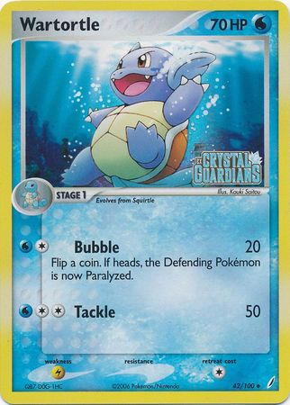 Wartortle (42/100) (Stamped) [EX: Crystal Guardians] | I Want That Stuff Brandon